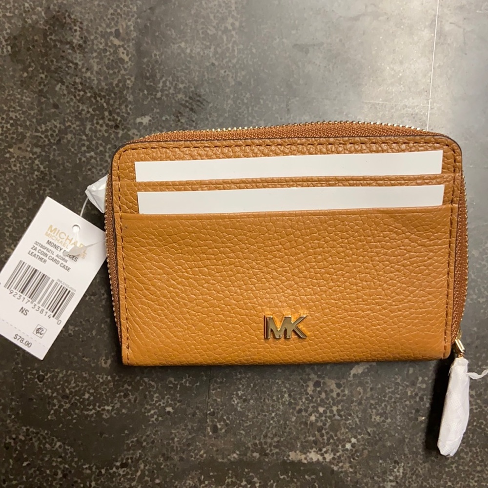 Michael Kors leather coin card case